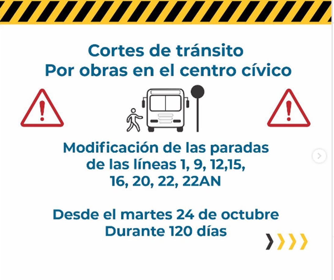 Por obras, habrá modificación en las paradas de colectivos - Noticias ...