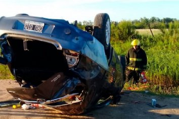Una mujer murió luego de volcar a bordo de su auto en Villaguay