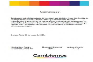 Cambiemos limitó aspiración nacional de los candidatos en las provincias que desdoblan.