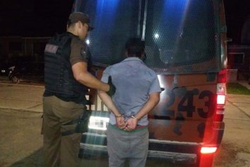 Detenido por violar la restricción perimetral y amenazas.