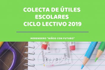 Realizan colecta de útiles escolares para niños de un merendero