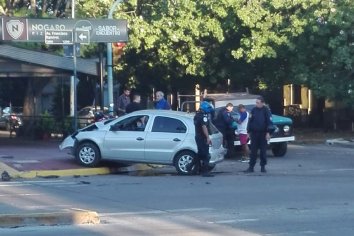 Fuerte accidente en una esquina de Paraná