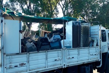 Trasladaron casi 10 toneladas de residuos electrónicos para reciclar