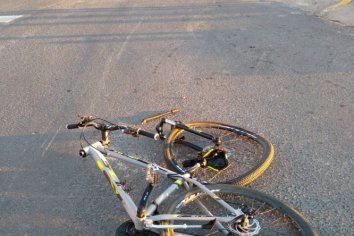 Ciclista accidentado en Oro Verde