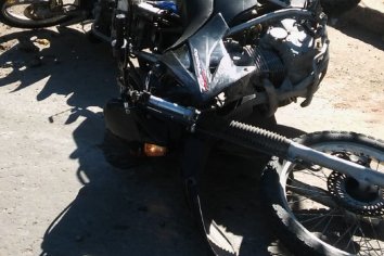 Accidente de transito entre dos motos
