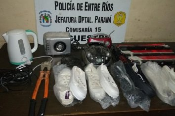 Se recuperaron varios elementos tras un allanamiento