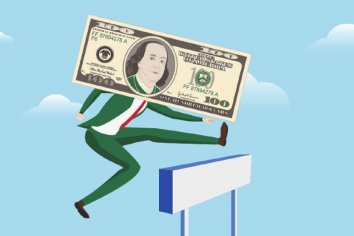 El dólar saltó 50 centavos pese a que la tasa anotó una leve suba