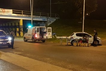 Accidente de transito en calle Ambrosseti