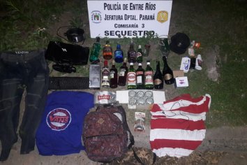 Jóvenes robaron alcohol de una vivienda
