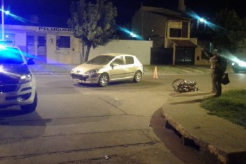 Accidente en calle Churruarin