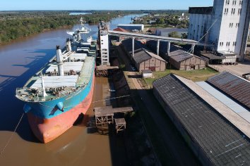 Se embarcaron 24 mil toneladas de arroz a granel desde Concepción del Uruguay
