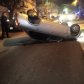 Impresionante choque y vuelco en calle Colón