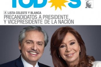 Así será la boleta de Alberto Fernández y Cristina Kirchner