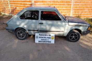 Policía encontró un vehículo robado