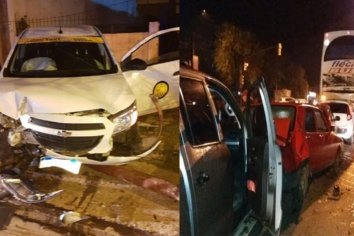 Hubo dos violentos choques en la misma esquina de Paraná