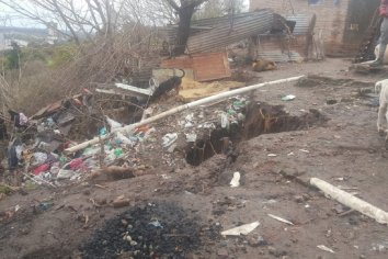 Hay alerta por un nuevo desplazamiento de barrancas