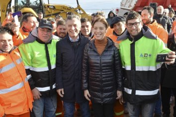Orgulloso, Macri presentaba hace un mes las obras en la Ruta 3: fueron paralizadas