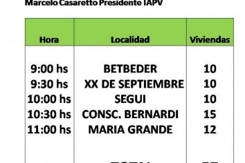 Sortearán 57 viviendas ejecutadas con recursos provinciales, para cinco localidades entrerrianas