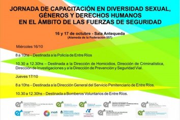 Capacitarán a fuerzas de seguridad en diversidad sexual, géneros y derechos humanos