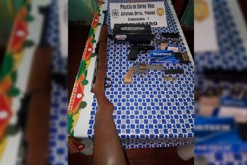 Paraná: secuestraron armas y cartuchería por balaceras