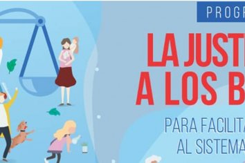 "La Justicia va a los barrios" estará en la escuela N 32 de Islas este martes.