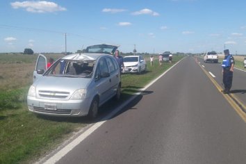 Ciervo se cruzó en la ruta ocasionando un accidente