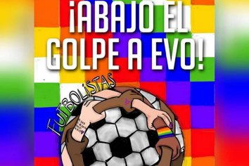 Futbolistas unidxs en apoyo a Evo Morales