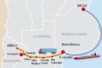 El "nuevo oro" es entrerriano e YPF busca llevarlo en barco a Bahía Blanca