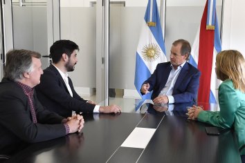 El gobernador Bordet interiorizó al diputado Facundo Moyano sobre la política de Deportes de la provincia