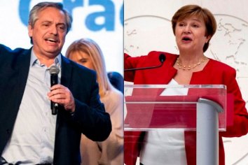 Alberto Fernández habló con Georgieva y le propuso pagar al FMI, pero "sin ajuste"