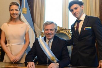 La primera foto de Alberto Fernández en el Sillón Presidencial