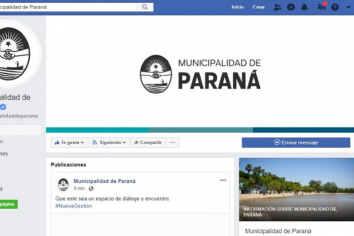El cambio de gestión en Paraná comenzó en las redes sociales