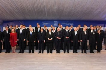 Alberto Fernández participó de la cena de bienvenida ofrecida por el presidente de Israel
