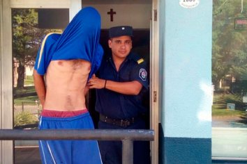 Delincuente intentó huir trepando un tapial y corriendo por el techo
