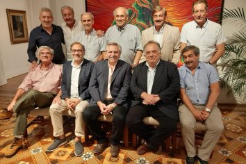 Cena en Olivos de los amigos íntimos con Alberto Fernández