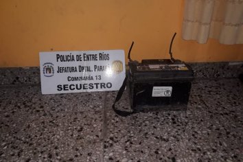 Joven de 19 años sustrajo una batería