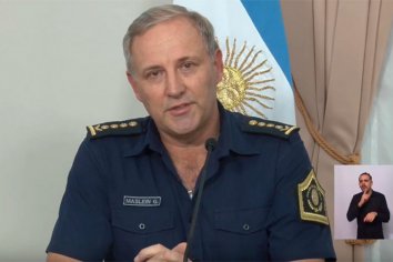 "Tenemos alrededor de 1600 efectivos policiales trabajando" destacó Maslein