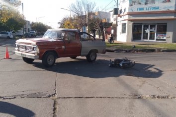 Accidente de transito dejó como saldo un motociclista lesionado