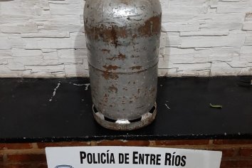 Recuperaron una garrafa