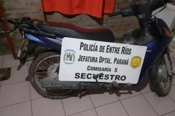 Encontraron una moto que había sido robada