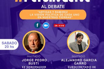 Jorge Busti dialogara con la juventad peronista sobre "ARTÍGAS Y RAMIREZ, LA VISIÓN POLÍTICA DE CADA UNO EN NUESTRAS TIERRAS"