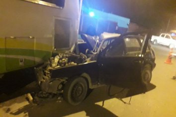 Violento accidente en Calle Don Bosco y Roque Saenz Peña, el conductor debió ser hospitalizado