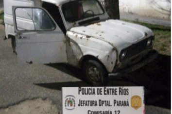 Hallaron un auto que habían sustraído de un domicilio