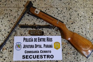 Detuvieron a un hombre y secuestraron un aire comprimido en Cerrito