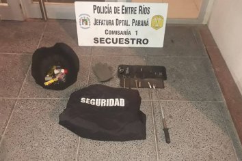 Recuperaron elementos que habían sido sustraídos
