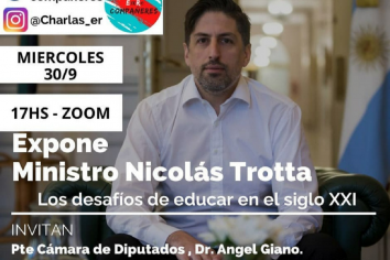 El ministro Trotta expondrá en el ciclo de charlas organizado por diputados entrerrianos