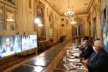 Fernández mantuvo una reunión virtual con gobernadores
