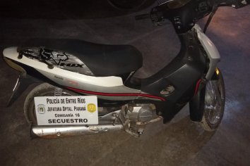 Recuperaron una moto que habían robado de una cochera