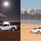 Intentó evadir un control escapando por la playa y quedó atorado en la arena
