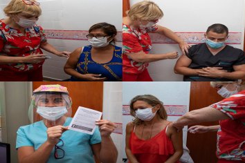 Comenzó la vacunación contra Covid al personal del hospital Materno Infantil San Roque de Paraná